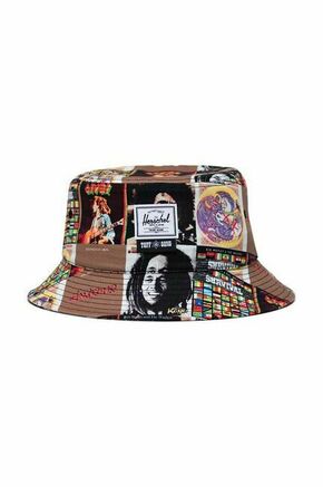 Klobuk Herschel Bob Marley - pisana. Klobuk iz kolekcije Herschel. Model z ozkim robom