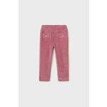 Otroške hlače Mayoral roza barva - roza. Otroški hlače iz kolekcije Mayoral. Model izdelan iz enobarvnega materiala. Lahek in udoben model, idealen za vsakodnevno nošenje.