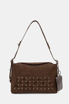 Torbica Desigual NEW PATCH 2 CHOCO rjava barva