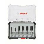 Bosch 6-delni komplet ravnih rezkarjev z 8-mm vpenjalnim steblom