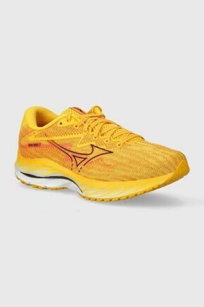 Tekaški čevlji Mizuno Wave Rider 27 siva barva - oranžna. Tekaški čevlji iz kolekcije Mizuno. Model s tehnologijo