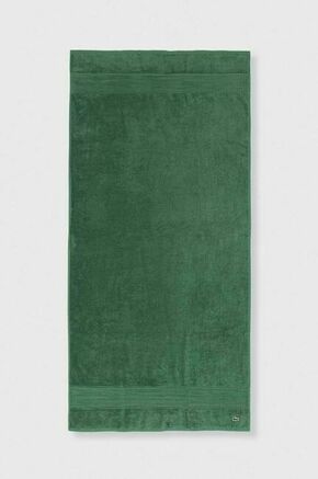 Bombažna brisača Lacoste 70 x 140 cm - zelena. Bombažna brisača iz kolekcije Lacoste. Model izdelan iz tekstilnega materiala.