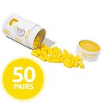 Čepki Za Ušesa Iz Pene - Haspro Tube50 Yellow - 50 Parov