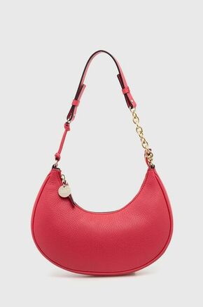 Usnjena torbica Red Valentino rdeča barva - rdeča. Majhna torbica iz kolekcije Red Valentino. na zapenjanje