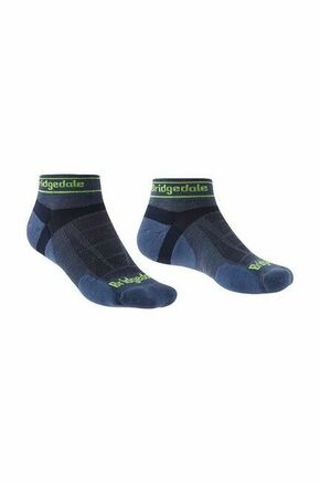 Nogavice Bridgedale Ultralight Merino Low - modra. Kratke nogavice iz kolekcije Bridgedale. Model izdelan iz tkanine z merino volno