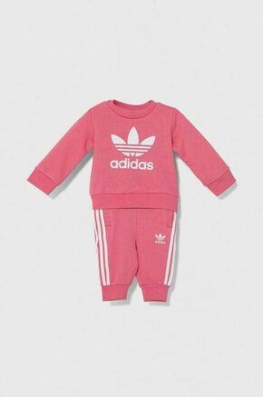 Trenirka za dojenčka adidas Originals roza barva - roza. Trenirka za dojenčka iz kolekcije adidas Originals. Model izdelan iz pletenine.