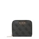 Denarnica Guess ženski, črna barva - črna. Mala denarnica iz kolekcije Guess. Model izdelan iz iz ekološkega usnja.