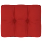 vidaXL Blazina za kavč iz palet rdeča 50x40x12 cm