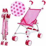 Pixino Otroški voziček za lutke, roza