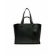 Usnjena torbica Pinko črna barva - črna. Velika torbica iz kolekcije Pinko. Model na zapenjanje, izdelan iz naravnega usnja.