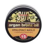 Vivaco Sun Argan Bronz Oil Glitter Effect Tanning Butter SPF15 maslo za sončenje z arganovim oljem in bleščicami 200 ml