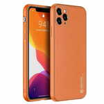 Dux Ducis Yolo usnje ovitek za iPhone 12 Pro Max, oranžna