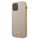 Guess GUHCP12SPUILGLG iPhone 12 mini 5,4" zlati trdi ovitek Iridescent Love Script Gold Logo