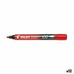 NEW Trajni marker Pilot SCA-100 Rdeča (12 kosov)