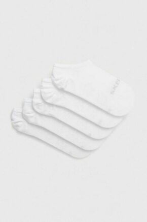 Nogavice Skechers 5-pack bela barva - bela. Kratke nogavice iz kolekcije Skechers. Model izdelan iz elastičnega materiala. V kompletu je pet parov.