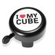 CUBE I LOVE MY CUBE zvonček, čierna/biela
