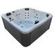 Zunanji masažni bazen Sanotechnik Oasis PALMA belo/siva kombinacija 190x190