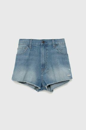 Otroške kratke hlače iz jeansa Pepe Jeans - modra. Otroške kratke hlače iz kolekcije Pepe Jeans. Model izdelan iz denima.