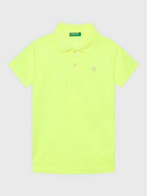 United Colors Of Benetton Polo majica 3089G300D Rumena Slim Fit
