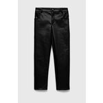 Otroške hlače Guess črna barva - črna. Otroški Hlače iz kolekcije Guess. Model izdelan iz imitacija usnja.