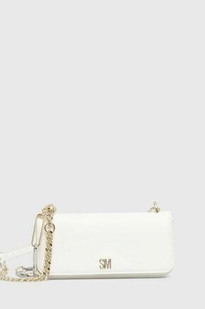 Torbica Steve Madden Blimbo bela barva - bela. Majhna torbica iz kolekcije Steve Madden. Model na zapenjanje