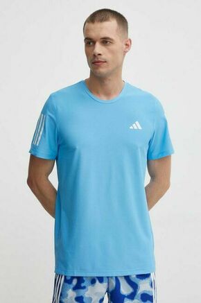 Kratka majica za tek adidas Performance IN1513 - modra. Kratka majica za tek iz kolekcije adidas Performance. Model izdelan iz recikliranega materiala