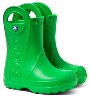 Crocs Dežni škornji zelena 23 EU Handle Rain Boot Kids