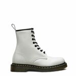 Dr. Martens usnjeni čevlji - bela. Čevlji iz kolekcije Dr. Martens. Model izdelan iz naravnega usnja.