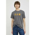 Bombažna kratka majica G-Star Raw 2-pack - pisana. Kratka majica iz kolekcije G-Star Raw. Model izdelan iz tanke, elastične pletenine.