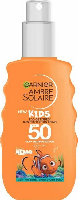 Garnier Otroški zaščitni sprej SPF 50+ Ambre Solaire Nemo 150 ml