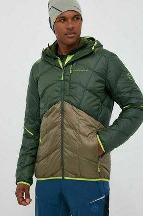 Puhasta športna jakna LA Sportiva Pinnacle zelena barva - zelena. Puhasta športna jakna iz kolekcije LA Sportiva. Podložen model
