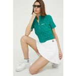 Bombažna kratka majica Nicce zelena barva - zelena. Kratka majica iz kolekcije Nicce, izdelana iz elastične pletenine. Model iz izjemno udobne bombažne tkanine.