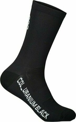 POC Vivify Sock Long Uranium Black L Kolesarske nogavice