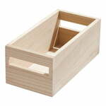Škatla za shranjevanje iz pavlovnije iDesign Eco Handled, 12,7 x 25,4 cm