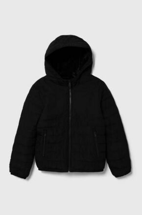 Otroška jakna Abercrombie &amp; Fitch črna barva - črna. Otroški jakna iz kolekcije Abercrombie &amp; Fitch. Delno podložen model