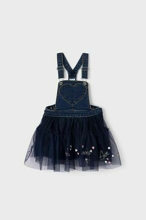 Otroška obleka Mayoral - modra. Otroški obleka iz kolekcije Mayoral. Nabran model