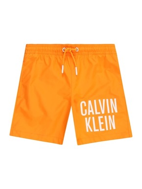 Otroške kopalne kratke hlače Calvin Klein Jeans oranžna barva - oranžna. Otroški kopalne kratke hlače iz kolekcije Calvin Klein Jeans. Model izdelan iz udobnega materiala.
