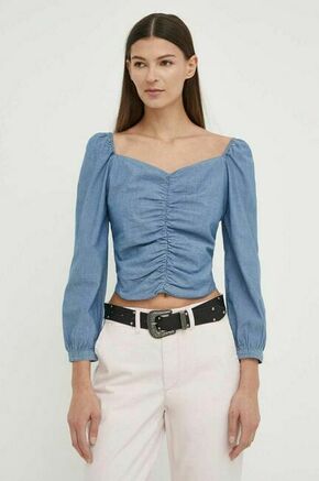 Bluza iz jeansa Levi's ženska - modra. Bluza iz kolekcije Levi's