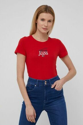 Tommy Jeans Ženska Majica Rdeča XS