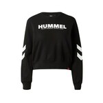 Bombažen pulover Hummel ženska, črna barva - črna. Pulover iz kolekcije Hummel, izdelan iz tanke, elastične pletenine. Material z optimalno elastičnostjo zagotavlja popolno svobodo gibanja.