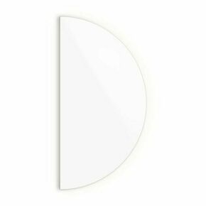 Tulup.si Polkrožno ogledalo z LED osvetlitvijo 30x60 cm Nevtralna svetloba