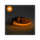 yummie yummie ovratnica z LED osvetlitvijo - USB z baterijo - velikost M (48cm) - oranžna