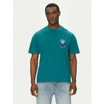 Quiksilver Majica EQYZT08033 Zelena Regular Fit