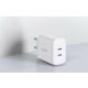 Ugreen omrežni polnilec 2x USB Type C 40W Power Delivery bele barve (10343)