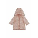 Otroški dežni plašč Konges Sløjd roza barva - roza. Otroške Dežni plašč iz kolekcije Konges Sløjd. Nepodložen model, izdelan iz vzorčastega materiala.