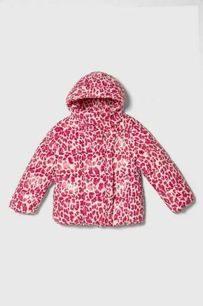 Otroška jakna United Colors of Benetton roza barva - roza. Otroški jakna iz kolekcije United Colors of Benetton. Podložen model