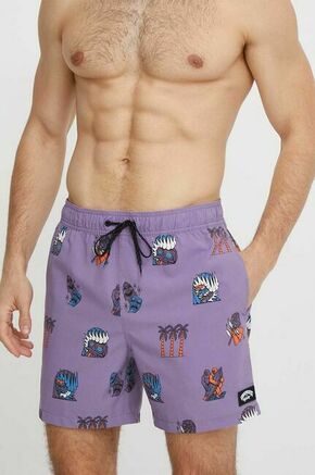 Kopalne kratke hlače Billabong vijolična barva