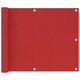 vidaXL Balkonsko platno rdeče 75x600 cm HDPE