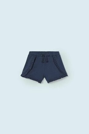 Kratke hlače za dojenčka Mayoral mornarsko modra barva - mornarsko modra. Kratke hlače iz kolekcije Mayoral. Model izdelan iz enobarvnega materiala.