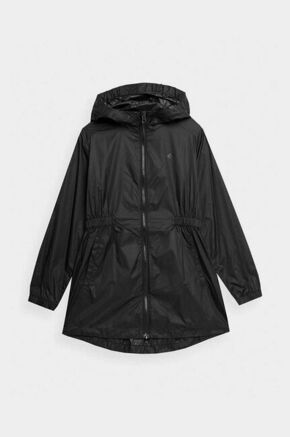 Otroška jakna 4F črna barva - črna. Otroška Jakna iz kolekcije 4F. Lahek model izdelan iz enobarvnega materiala.